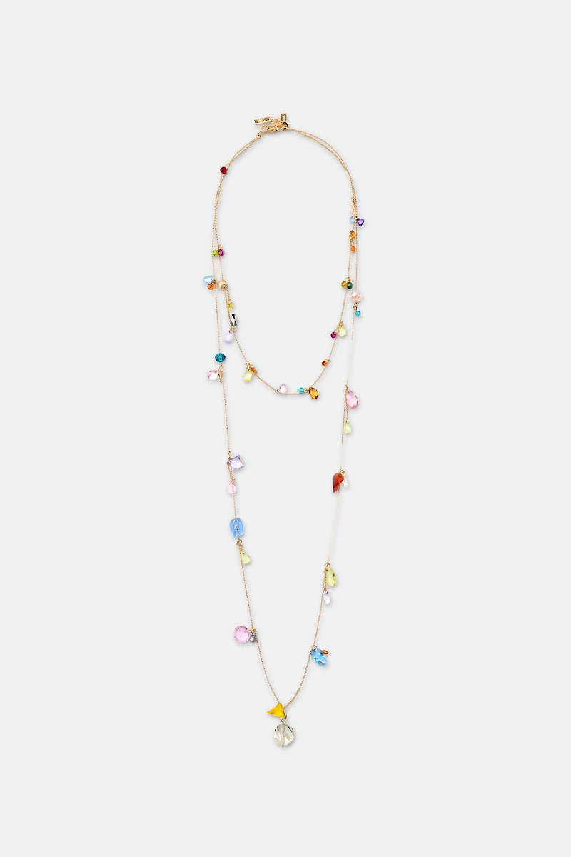 2-PACK RESIN BEAD NECKLACES