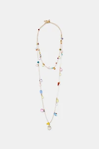 2-PACK RESIN BEAD NECKLACES
