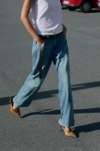 HIGH HEELED MULES