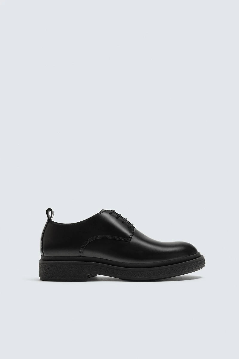 THICK SOLE LEATHER SHOES