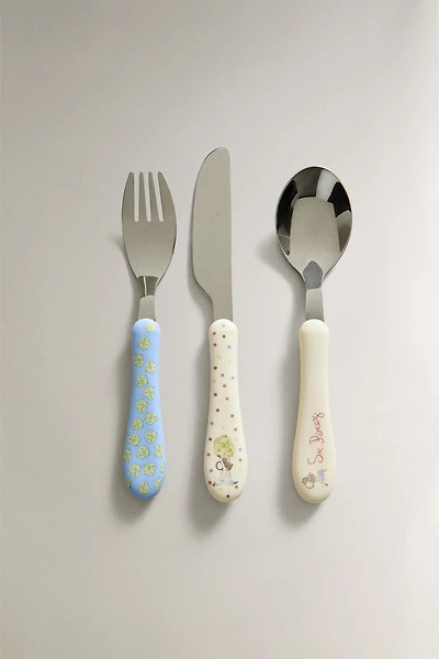 KIDS CERAMIC MR. PÉREZ FLATWARE SET