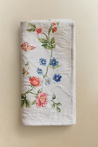 SET OF JACQUARD NAPKINS AND FLORAL PRINT (SET OF 2)