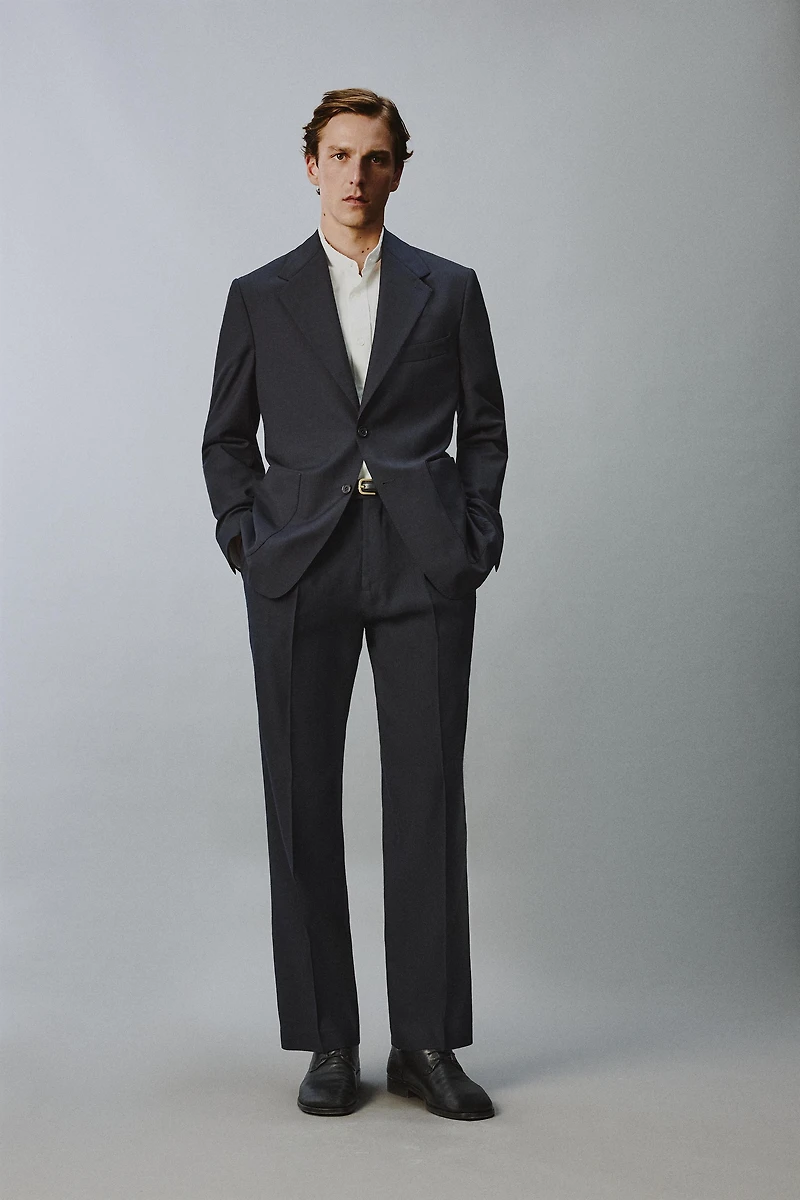 100% WOOL RELAXED FIT BLAZER