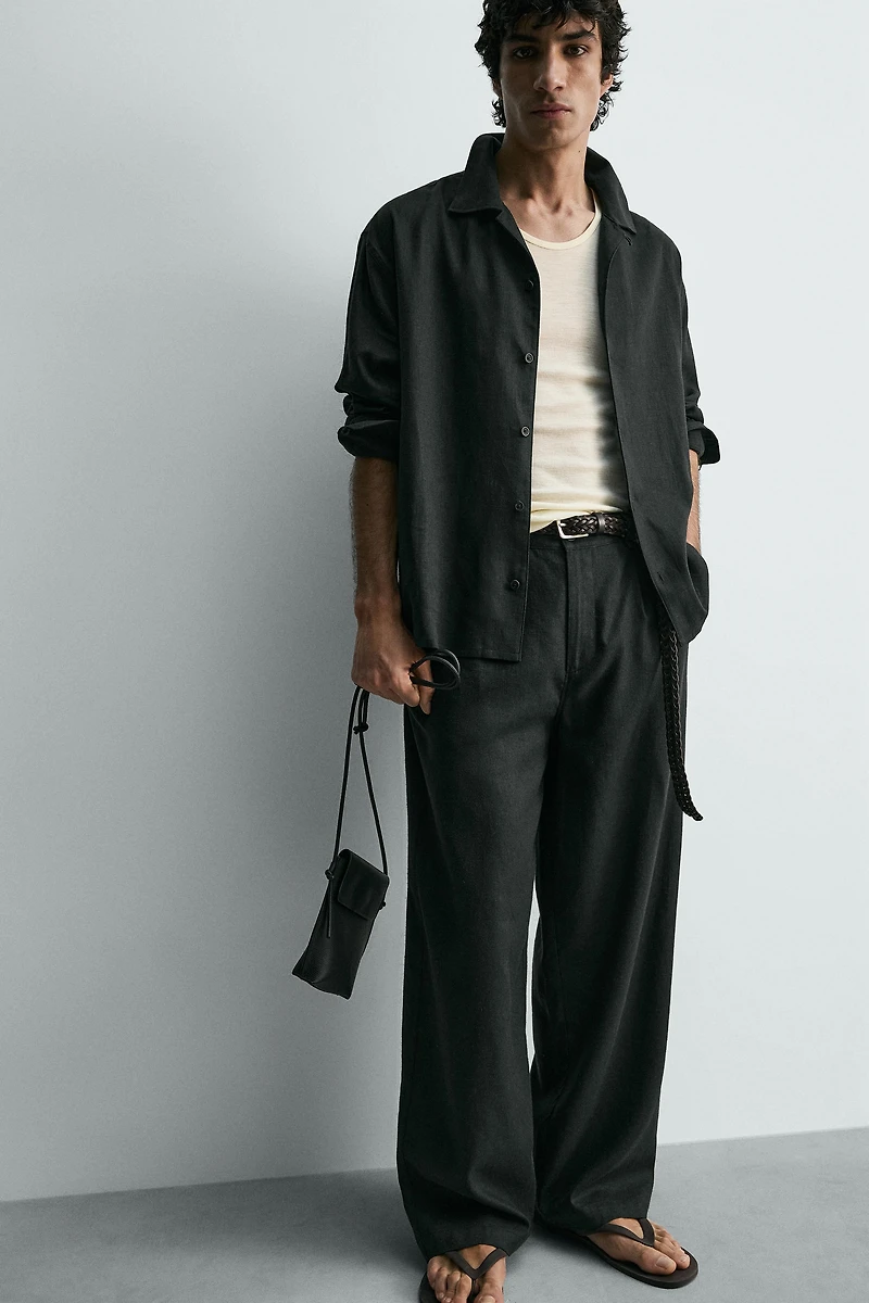 RELAXED FIT LINEN - VISCOSE PANTS