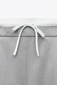PANTALON LARGE À TAILLE DOUBLE