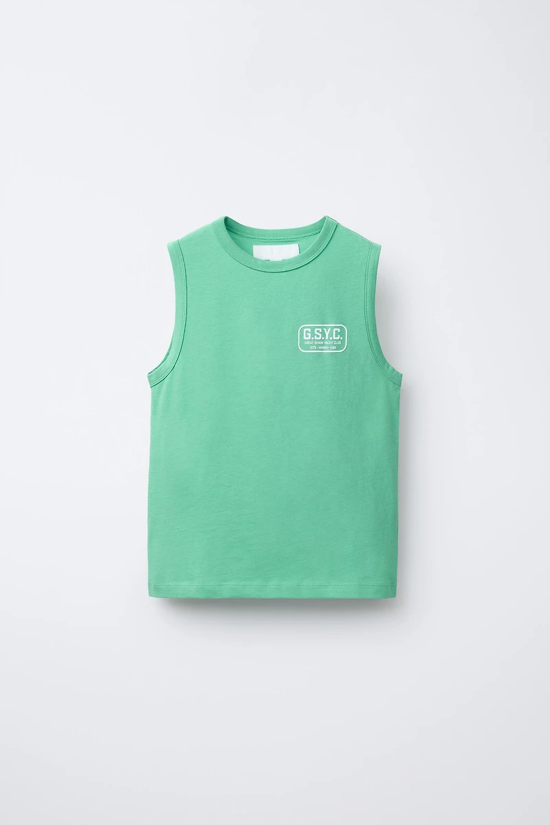 SLEEVELESS LOGO T-SHIRT