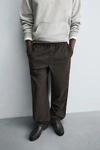 RELAXED FIT TEXTURED PANTS