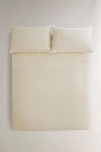 EMBROIDERED PERCALE DUVET COVER (200 TC)