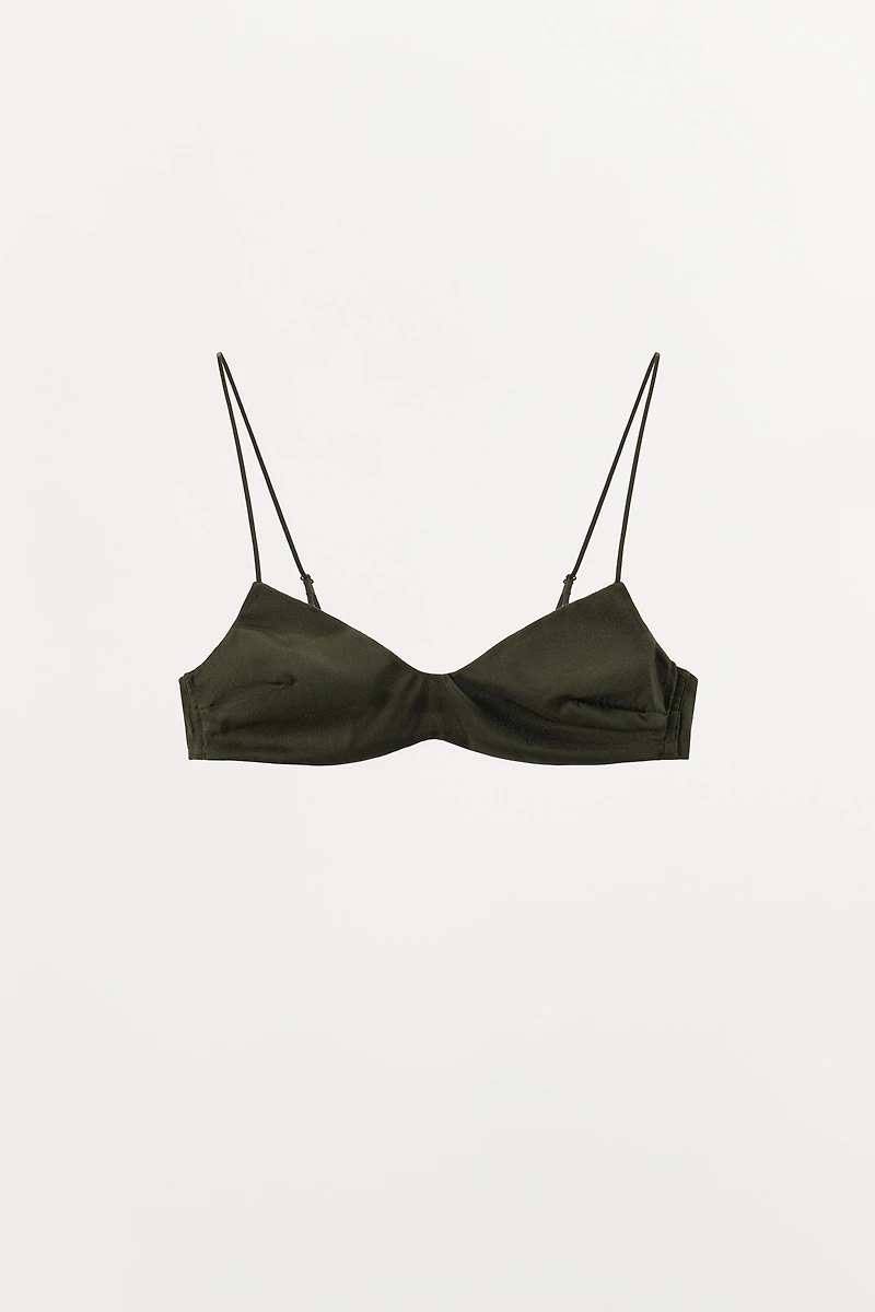 BRALETTE TEXTURÉ AVEC SOIE