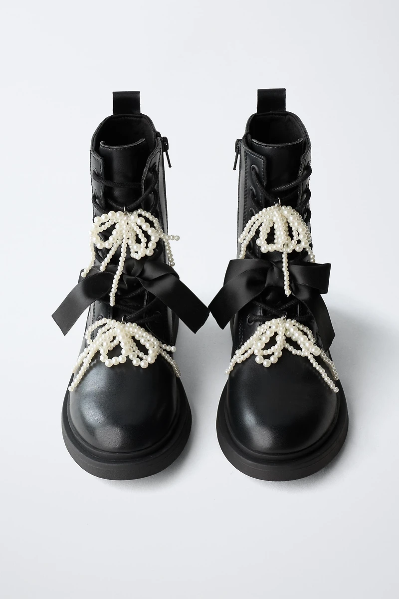 BOW DETAIL ANKLE BOOT