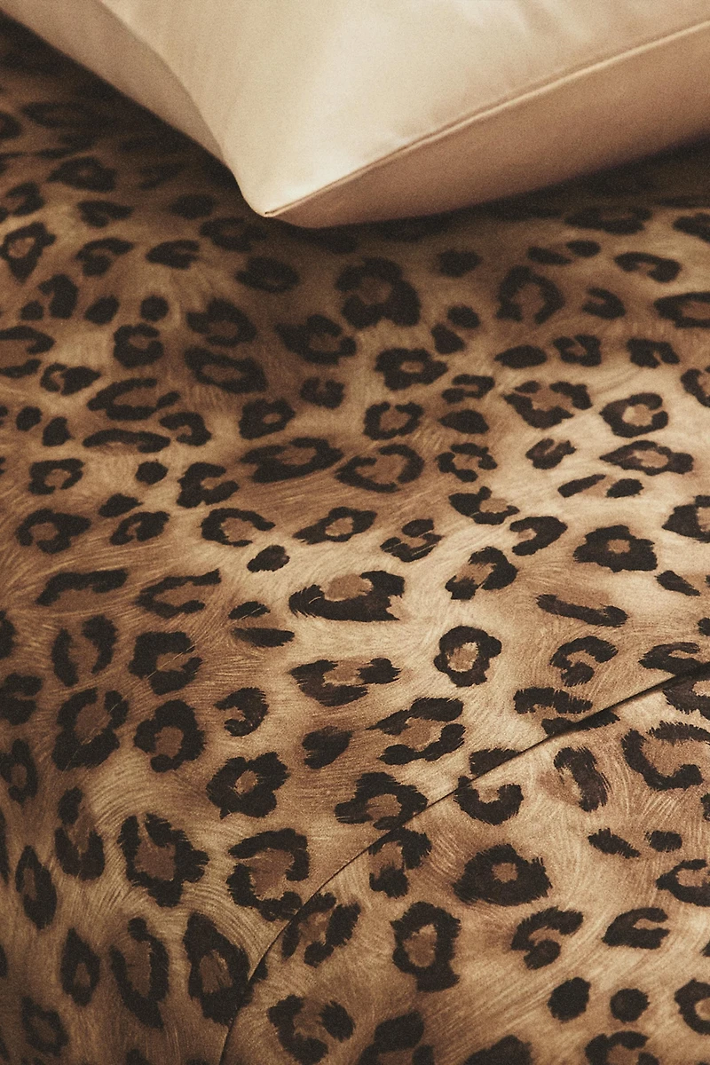 DRAP DE DESSUS SATIN IMPRIMÉ ANIMAL