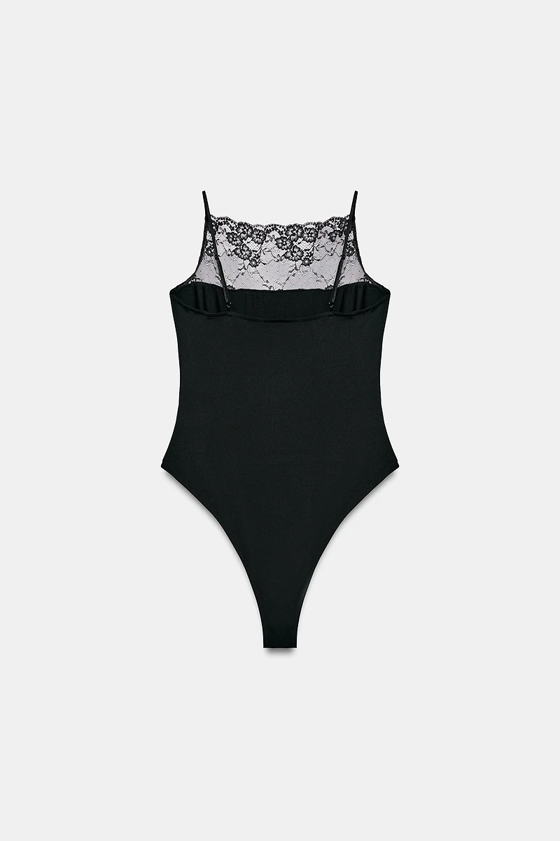 LACE POLYAMIDE BODYSUIT