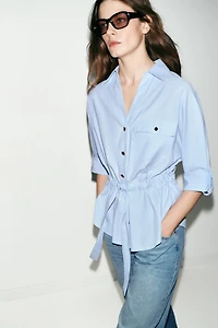 POPLIN SAFARI SHIRT