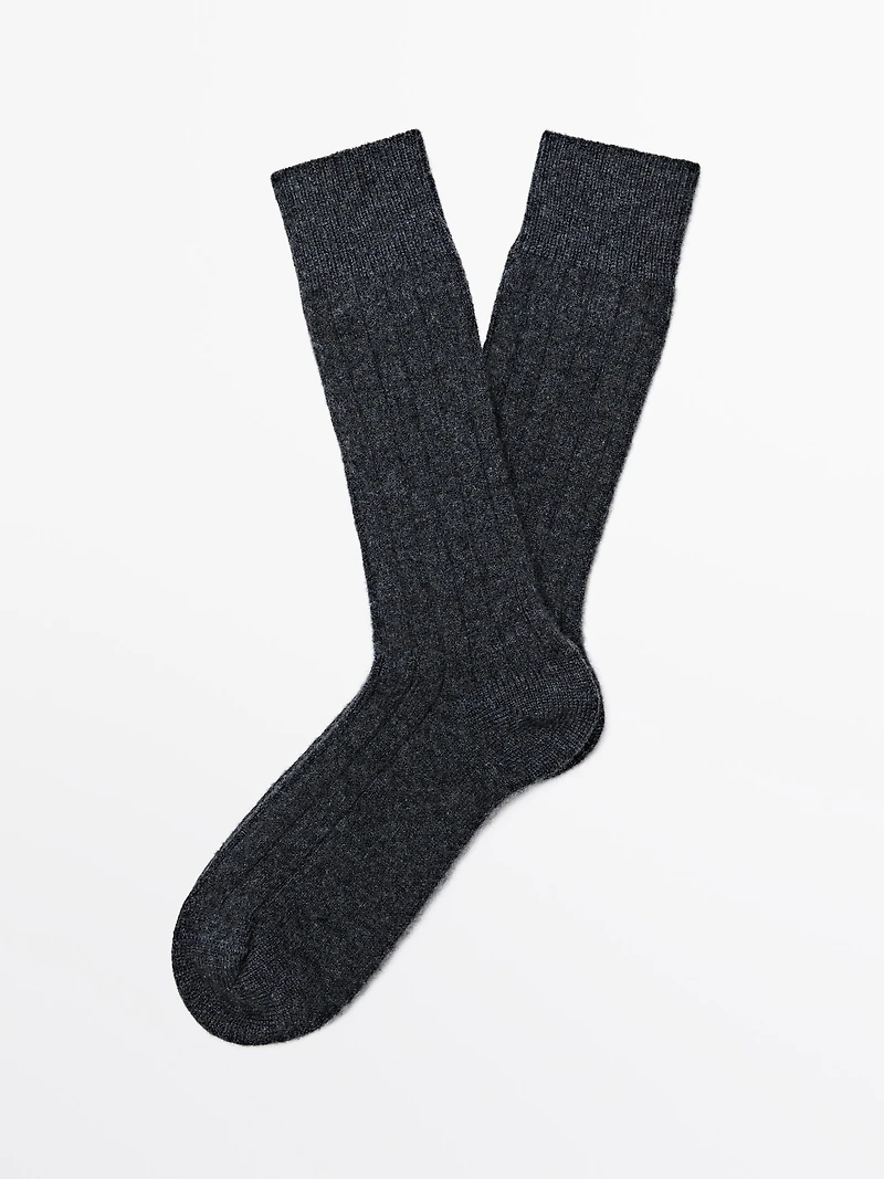 Chaussettes en cachemire mélangé