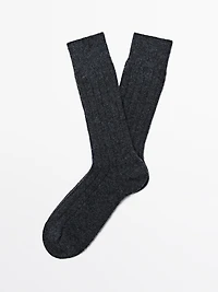 Chaussettes en cachemire mélangé