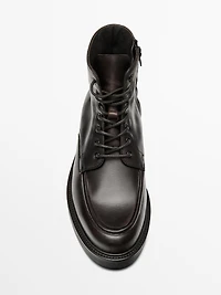 Bottes en nappa bord mocassin