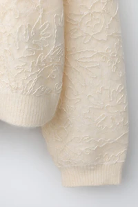 GILET EN MAILLE TULLE ET PAILLETTES