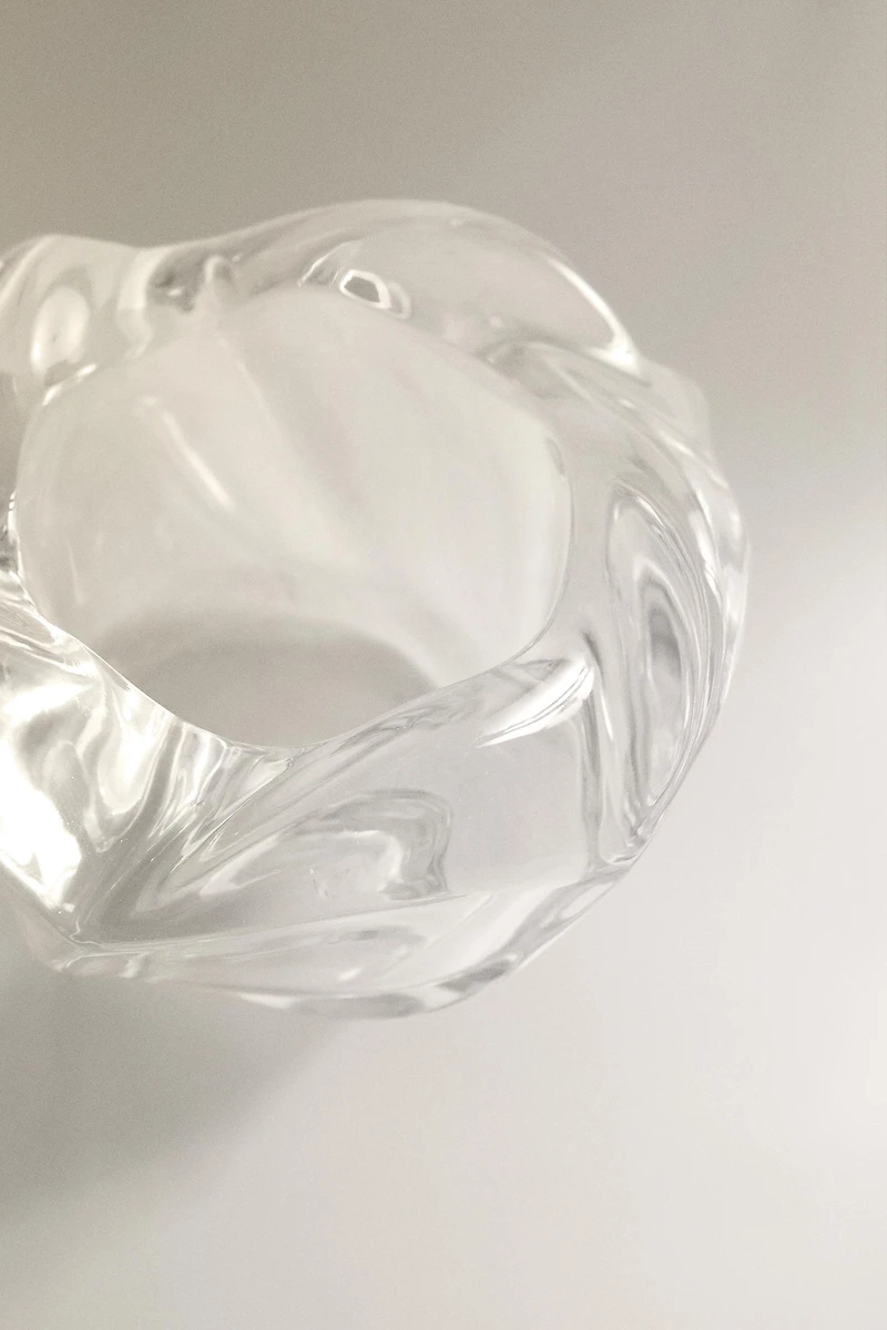 PORTE-BOUGIE VERRE ÉPAIS