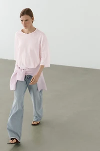 T-shirt en lin mélangé