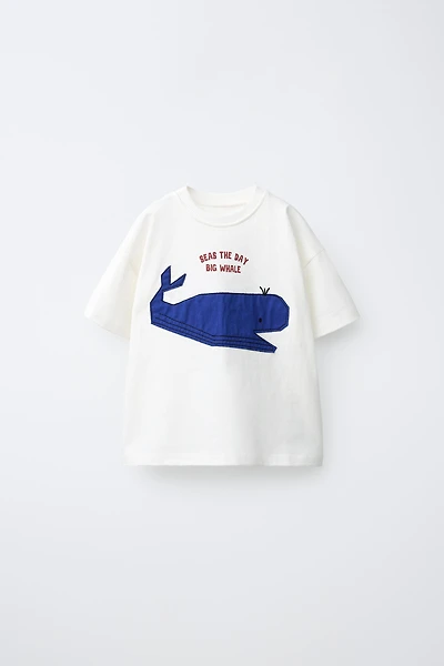 WHALE PATCH T-SHIRT