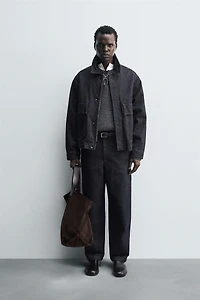 RELAXED FIT DENIM CHINO PANTS