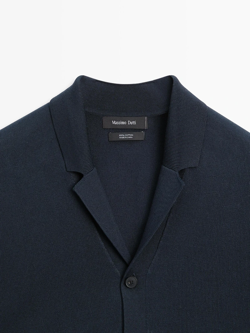 Surchemise en maille à manches courtes