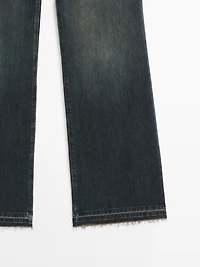 Mid-rise bell bottom jeans