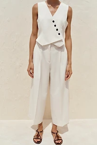 WIDE LEG VEST JUMPSUIT