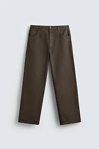 PANTALON STRAIGHT FIT STRUCTURÉ