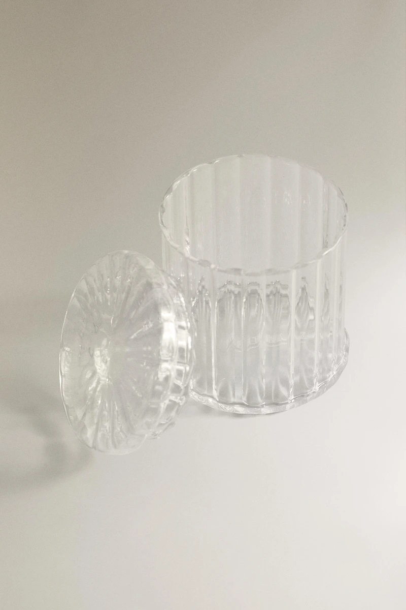 BOROSILICATE BATHROOM ORGANIZER JAR