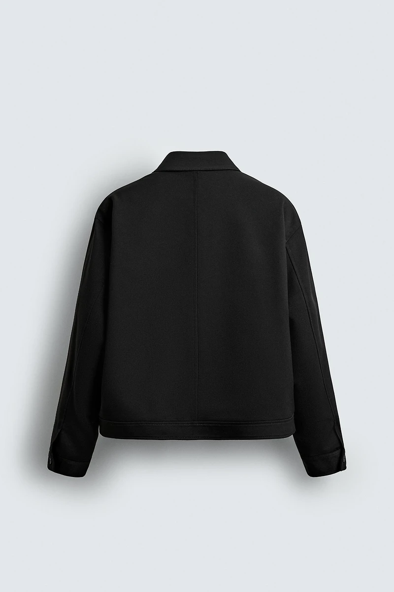 REGULAR FIT ZIP-UP OVERSHIRT