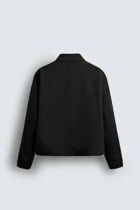 REGULAR FIT ZIP-UP OVERSHIRT