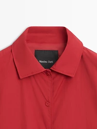 Short padded jacket with pockets