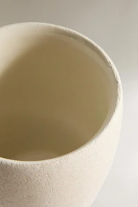 EARTH-TONE CERAMIC TOOTHBRUSH TUMBLER
