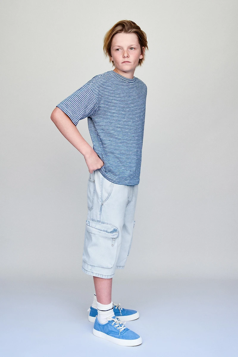 URBAN DENIM CARGO SHORTS