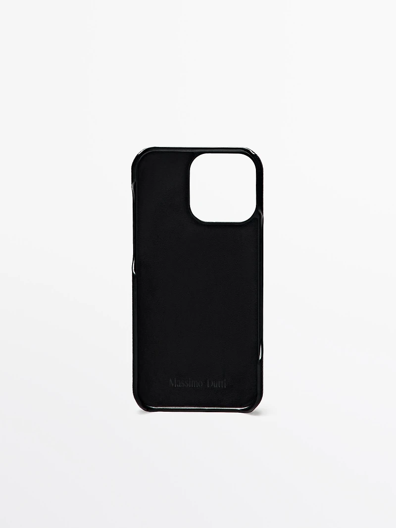 Nappa leather iPhone Pro Max case