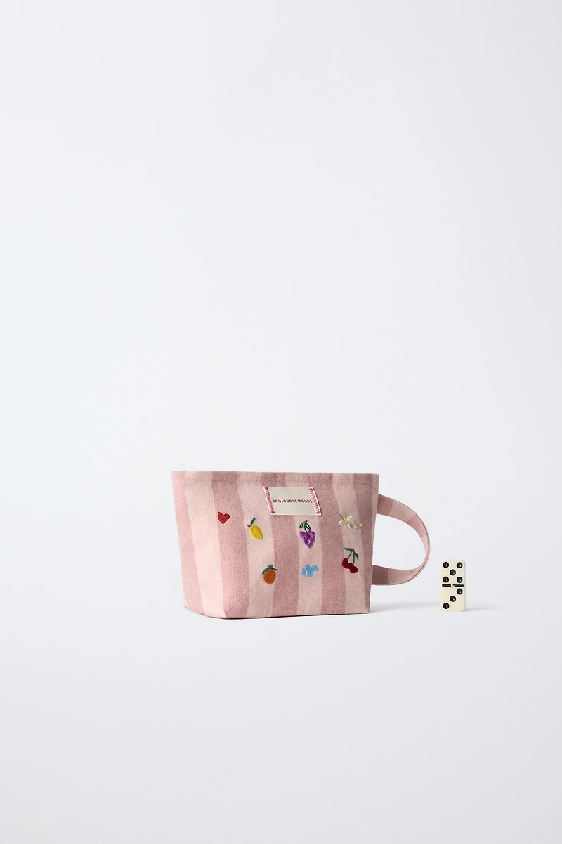 FRUIT STRIPE TOILETRY BAG