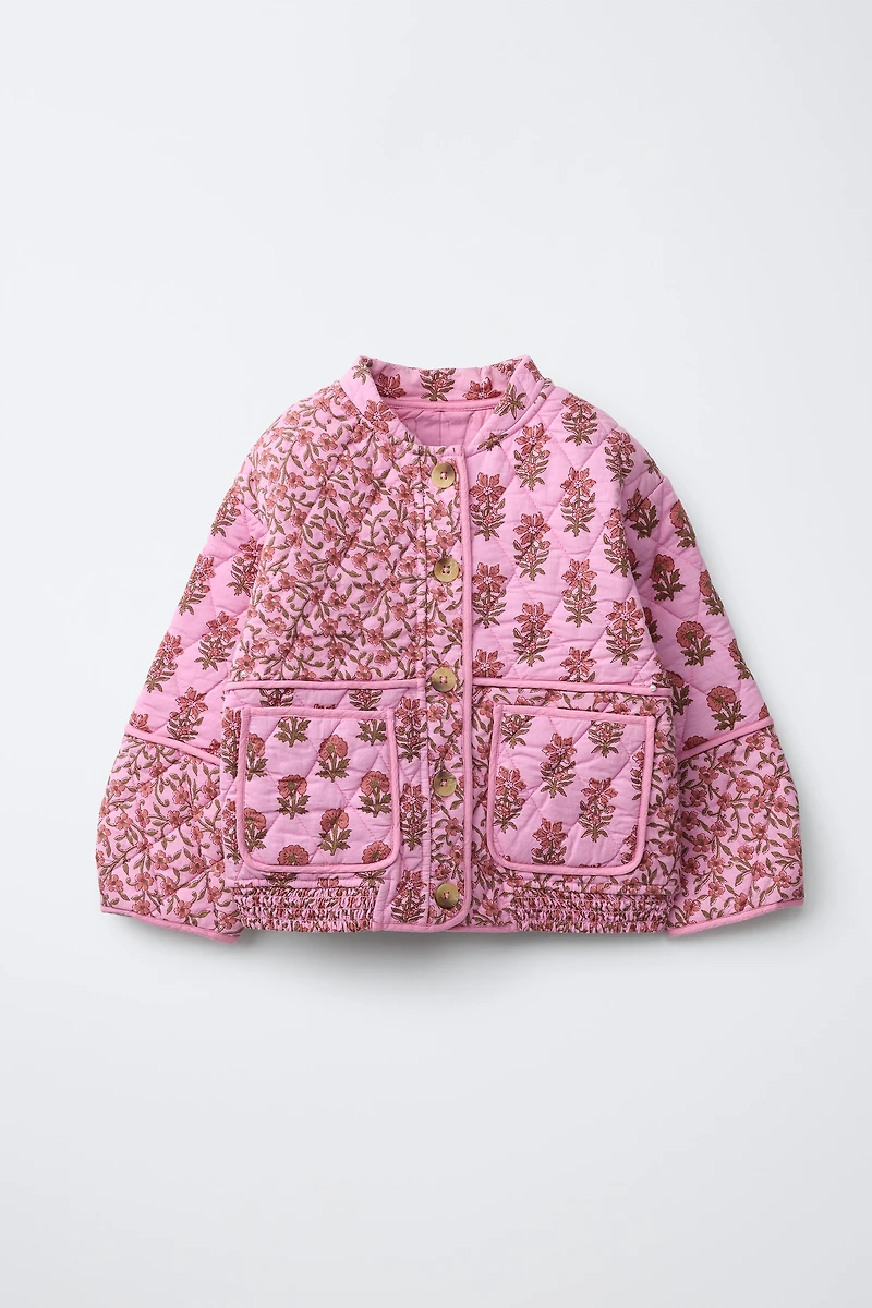 FLORAL PADDED JACKET