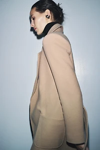 ZW COLLECTION WOOL BLEND BELTED COAT