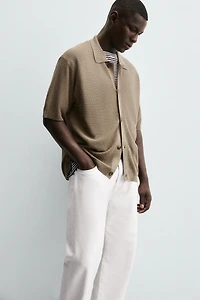 TEXTURED KNIT SHIRT