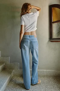 Z1975 HIGH WAIST STRAIGHT LONG LENGTH JEANS