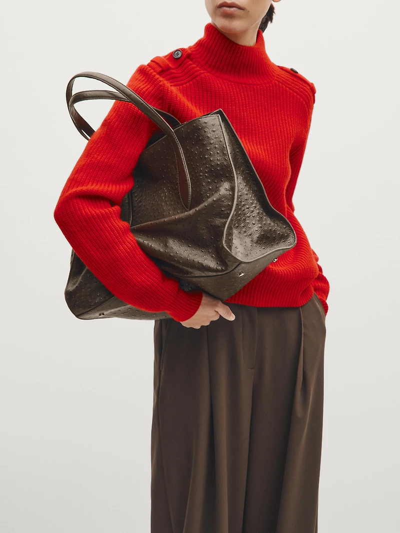 Grand sac MD ICON en cuir texturé