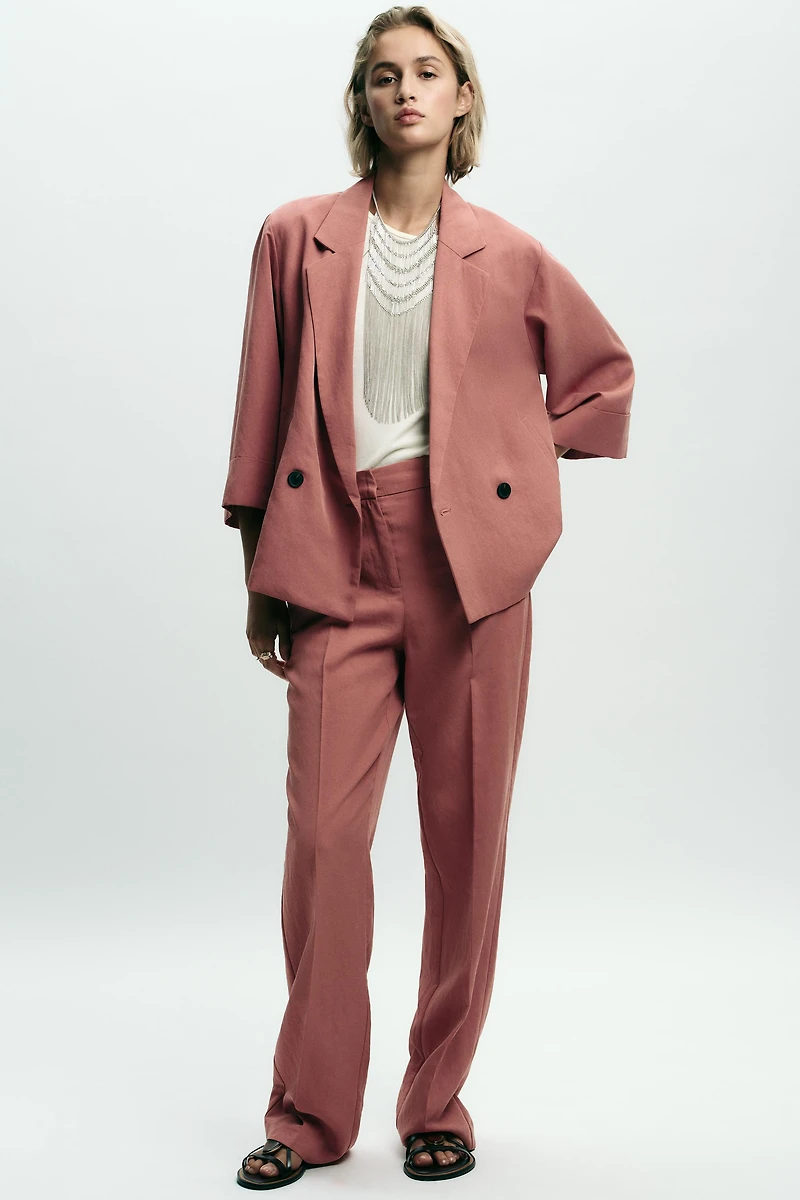 PANTALON DROIT TAILLE ÉLASTIQUE