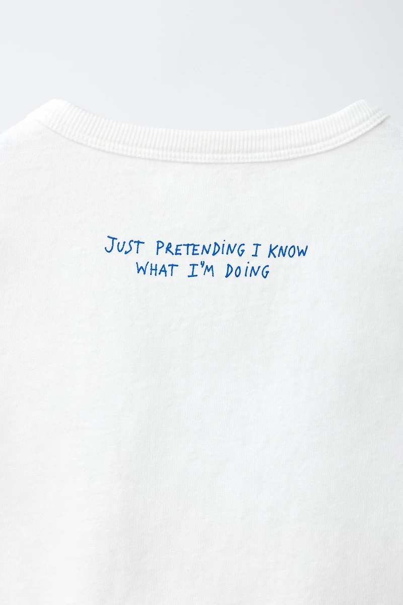 TEXT GRAPHIC T-SHIRT