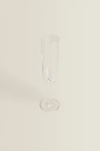 STRAIGHT CRYSTALLINE FLUTE GLASS