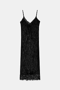VELVET SLIP DRESS ZW COLLECTION