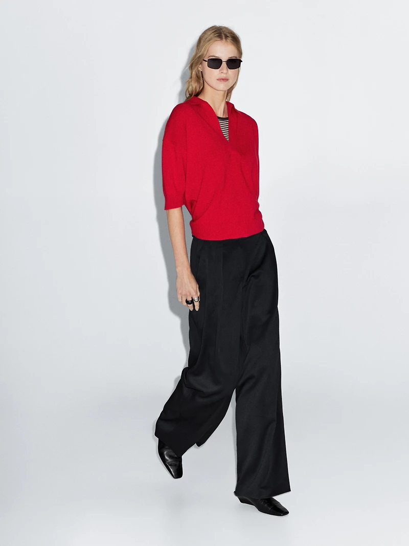 Pantalon large à pinces