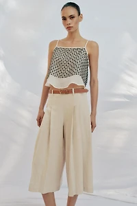 LONG BELTED SHORTS