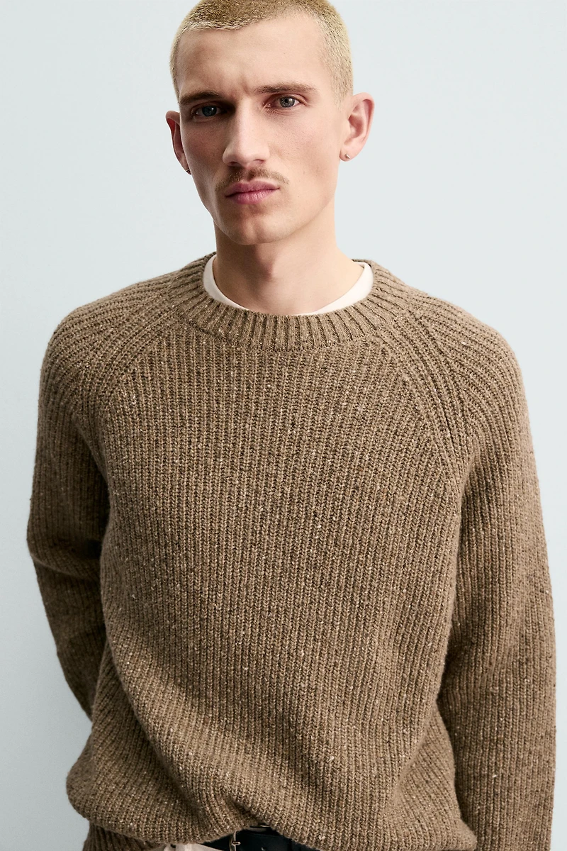 PURL KNIT FLECKED JUMPER ORIGINS