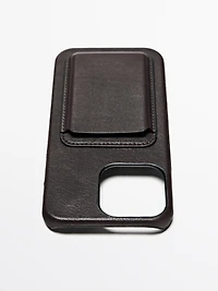 Coque iPhone Pro Max en cuir nappa